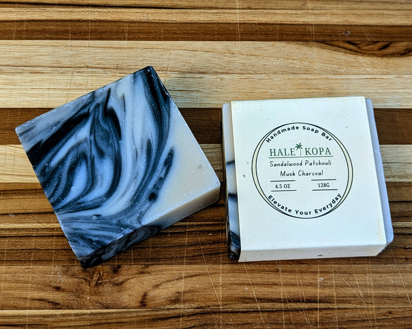 Sandalwood Patchouli Musk Charcoal Soap Bar